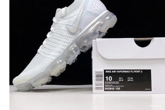 WHITE VAPORMAX 942842-105 FLYKNIT VAST 2 AIR GREY 1212
